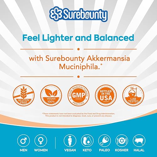 Vista 7 de Akkermansia Probiotic GLP-1, 1 Billion TFU, Akkermansia Muciniphila with Prebiotic Inulin, for Men & Women, Vegan, Non-GMO, 30 Caps