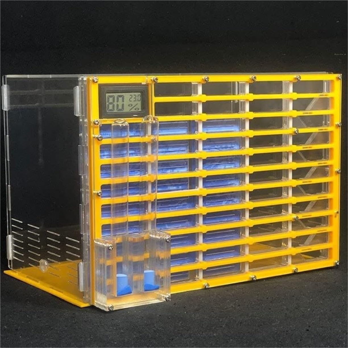 Formicarium Ameisenfarm Professionelle Große Ameisenfarm Aus Acryl Mit Futterbereich Großes Ameisenhaus Ameisennest Villa 11 Schichten Beobachtungsbox(Yellow)