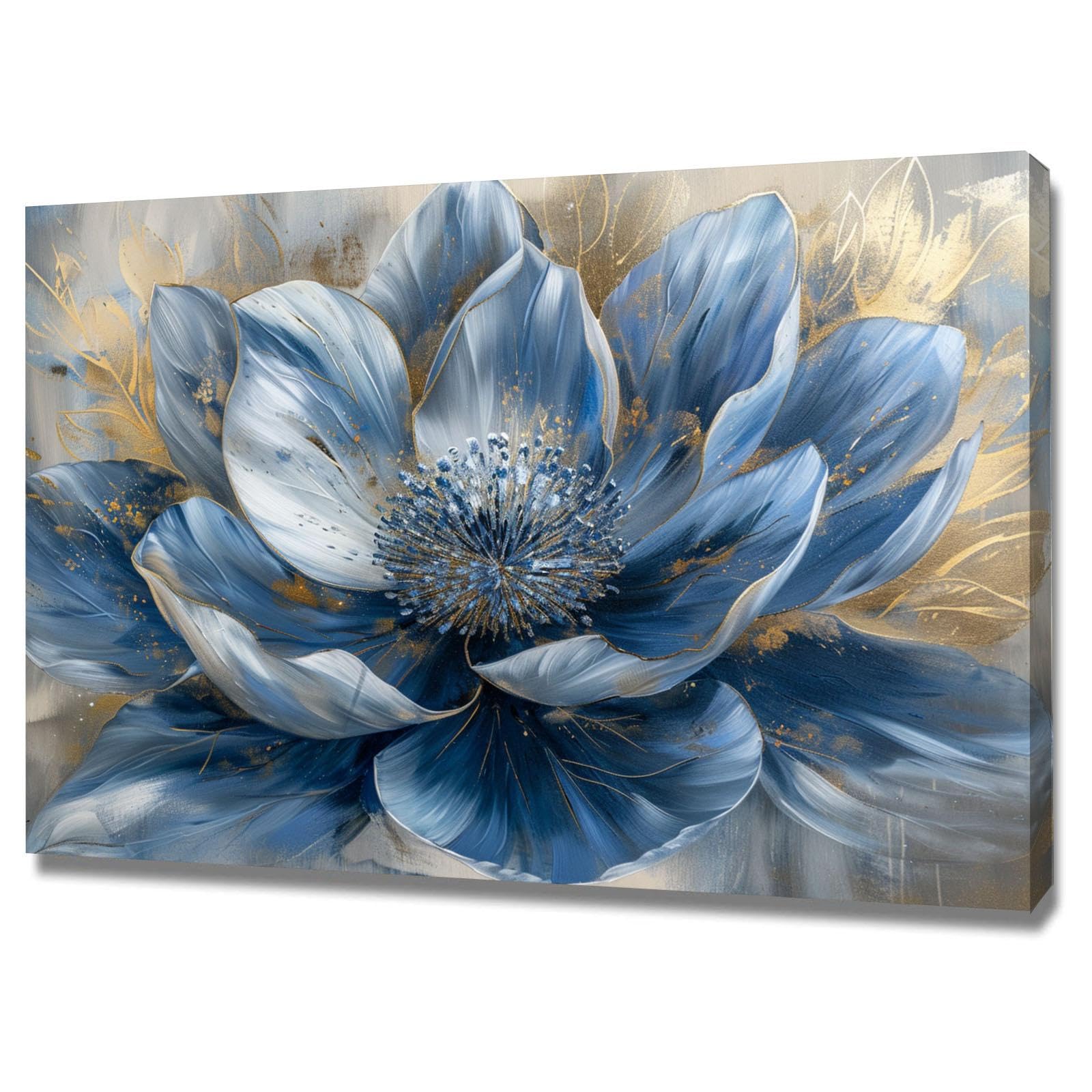Toile de fleurs WODJEM peinture artistique encadrée de qualité supérieure 70x100