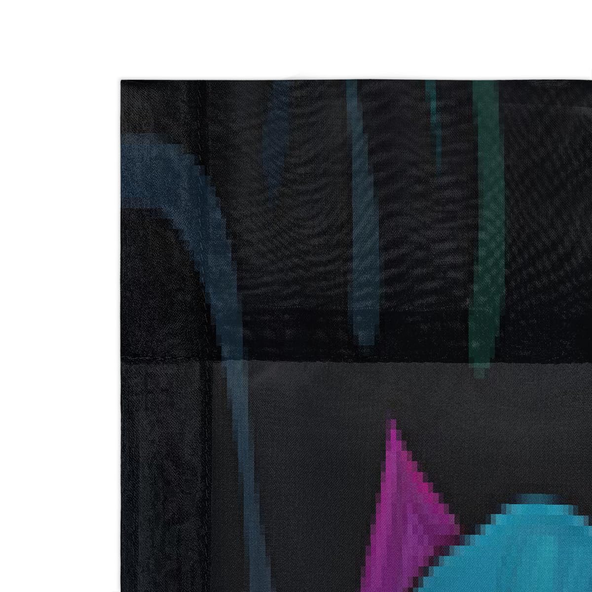 Mexpekil Durchsichtiger Fenstervorhang, bunte Rosen-Blumen, 2 Paneele, Voile-Vorhänge für Wohnzimmer, Schlafzimmer, Büro, Kinderzimmer, Fenstervorhänge, 139,7 x 213,4 cm lang