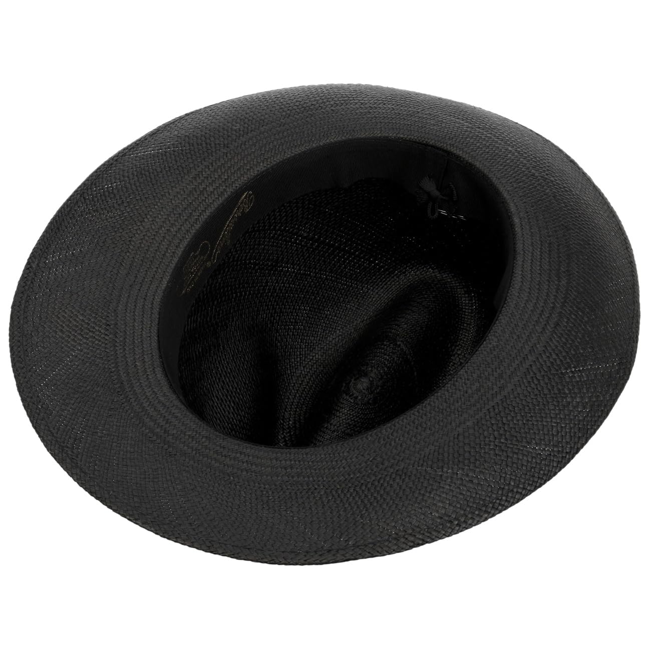 Borsalino Sombrero Panamá Darolan Mujer/Hombre - Made in Italy de Verano Paja Sol con Banda Grosgrain, Grosgrain Primavera/Verano