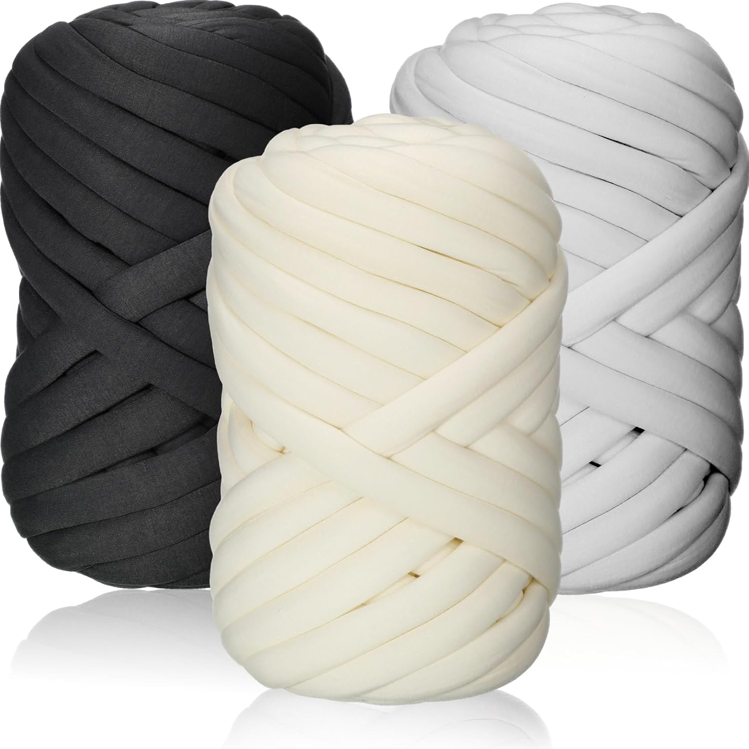 Timgle 3 Pcs Jumbo Chunky Yarn for Hand Knitting 6.6lbs Big