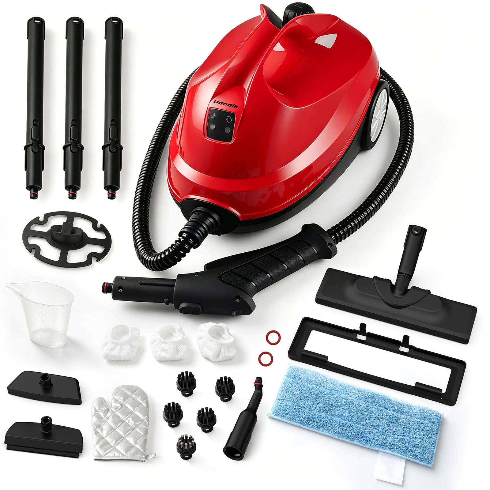 Limpiador a vapor, limpiador a vapor multifuncional con diseño portátil, perfecto para limpiar manchas de grasa en la cocina, baños, sofás y suelos.