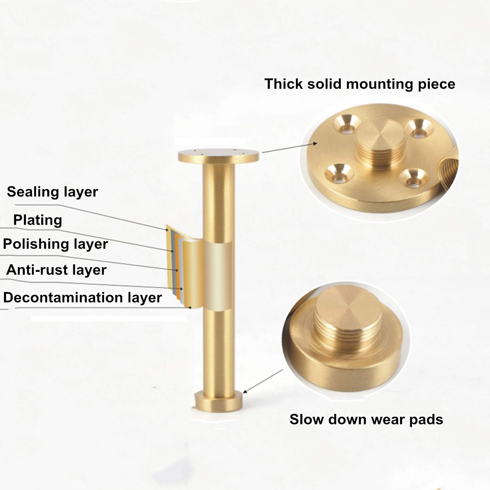 Set van 3 roestvrijstalen garde, 8 inch gouden garde, 10 inch rosé