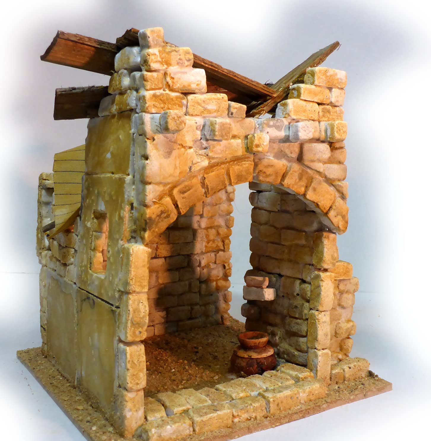 menta-modellbau Palmyra Small Nativity Stable Construction Kit Oriental