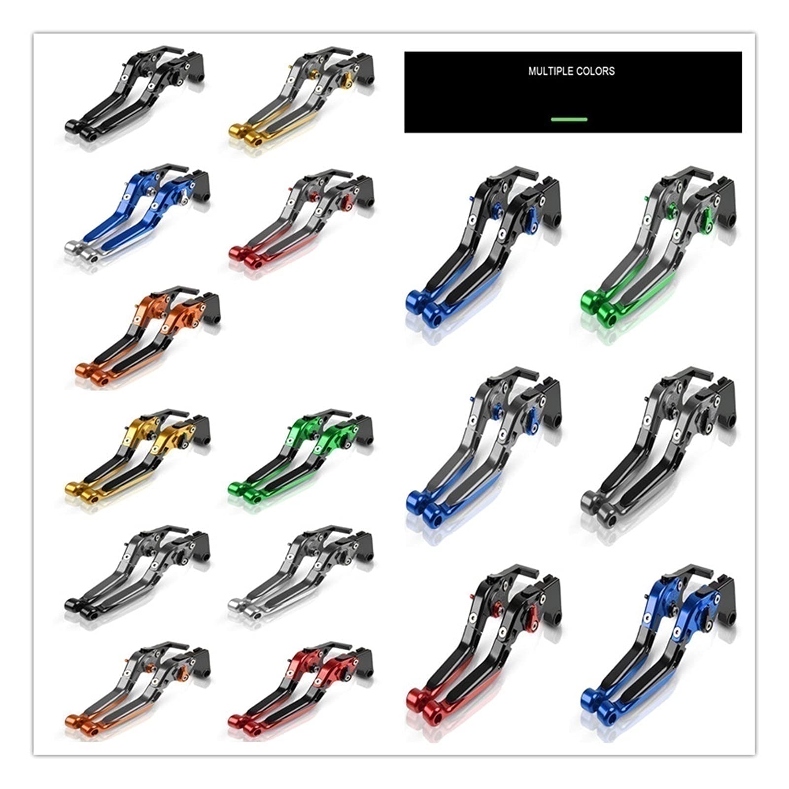 Per Yamaha FZR400 FZR 400 1988 1989 1990 CNC Moto Freno A Mano Moto Accessori Moto Pieghevole Allungabile Frizione Leve Freno Leva Della Frizione Del Freno (Colore : 9)