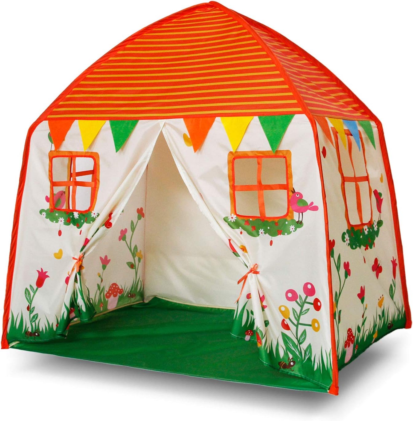Kids Play Tent for Children Playhouse Toy As Gifts for Boys and Girls Play Indoor and Outdoor (Orange)