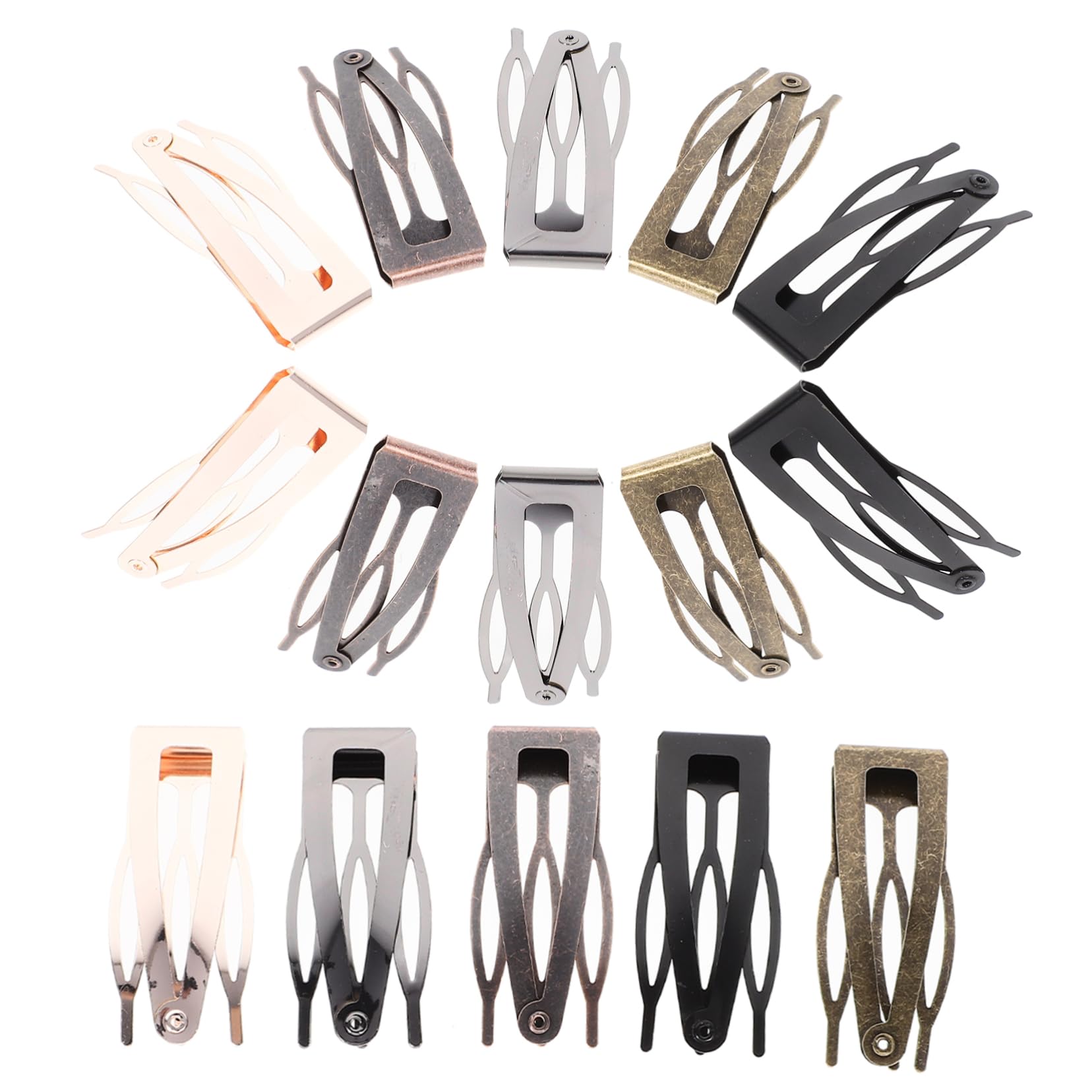 VICASKY 40 Pezzi Fermagli per Metallo Antico Clip per Donne e Ragazze Accessori per Eleganti e Pratici per Acconciature Alla Moda