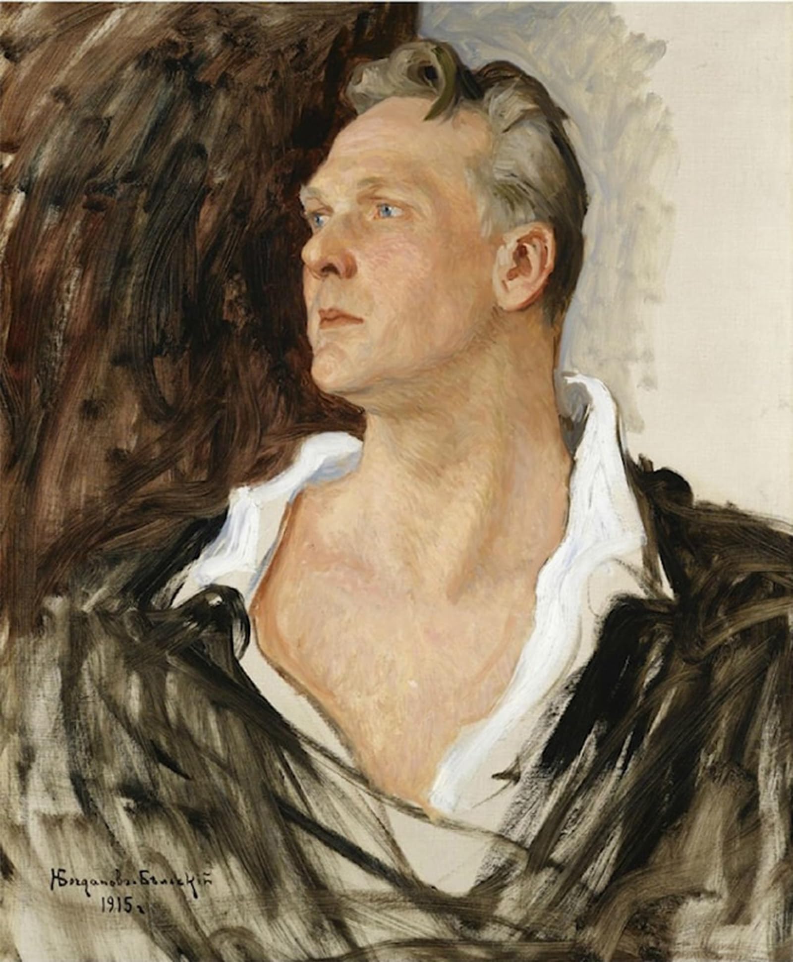 ARTXLXXBN Famous Prints Artwork Pictures Poster Painting Art Portrait of Fyodor Chaliapin by Nikolay Petrovich Bogdanov-belsky Artwork Landscape Pictures for Home Decor 60x90cm