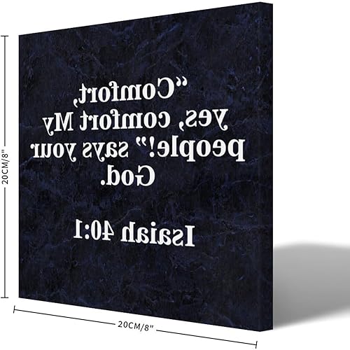 Miniatura 2 de COCOKEN Lienzo impreso "Comfort, yes, comfort My People!" Says Your God - Lienzo decorativo para pared, listo para colgar, con refranes positivos,
