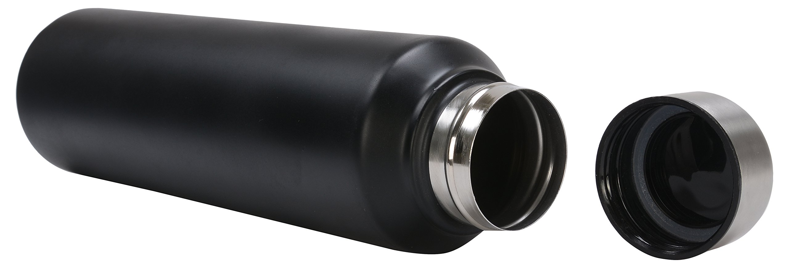 ARKA Stainless Steel Chromo Water Bottle, 1 Liter, Matt Black Ideal to Store All Beverages. 2