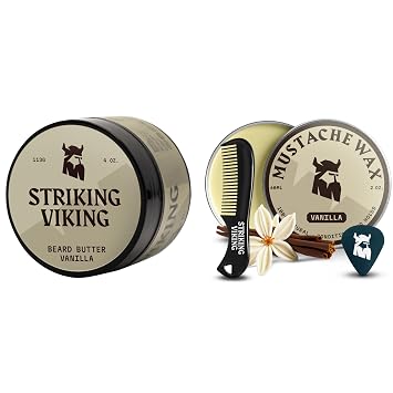 Striking Viking Beard Butter and Mustache Wax for Men Vanilla Scented