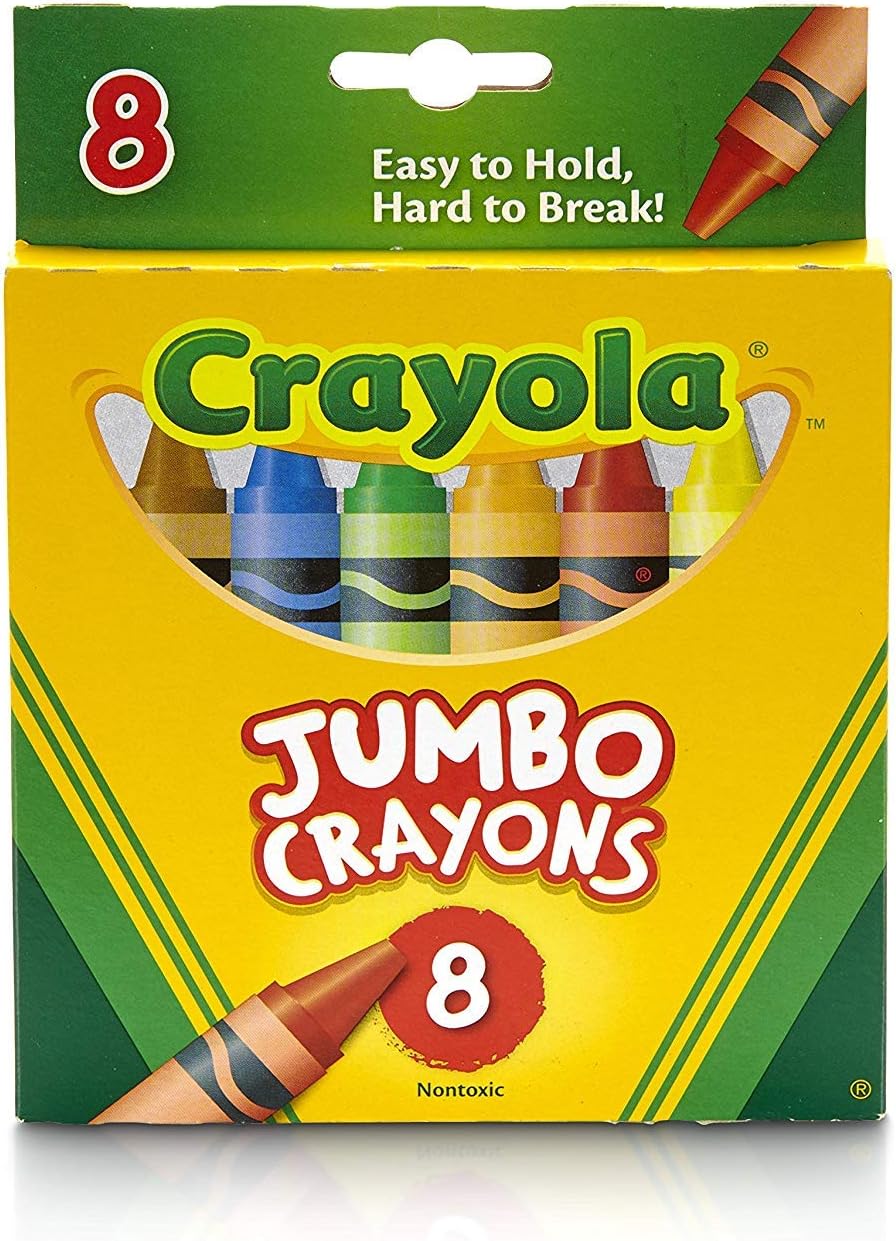 Crayons Jumbo 8ct Peggable Tuck Box [Set of 2]: Toys & Games