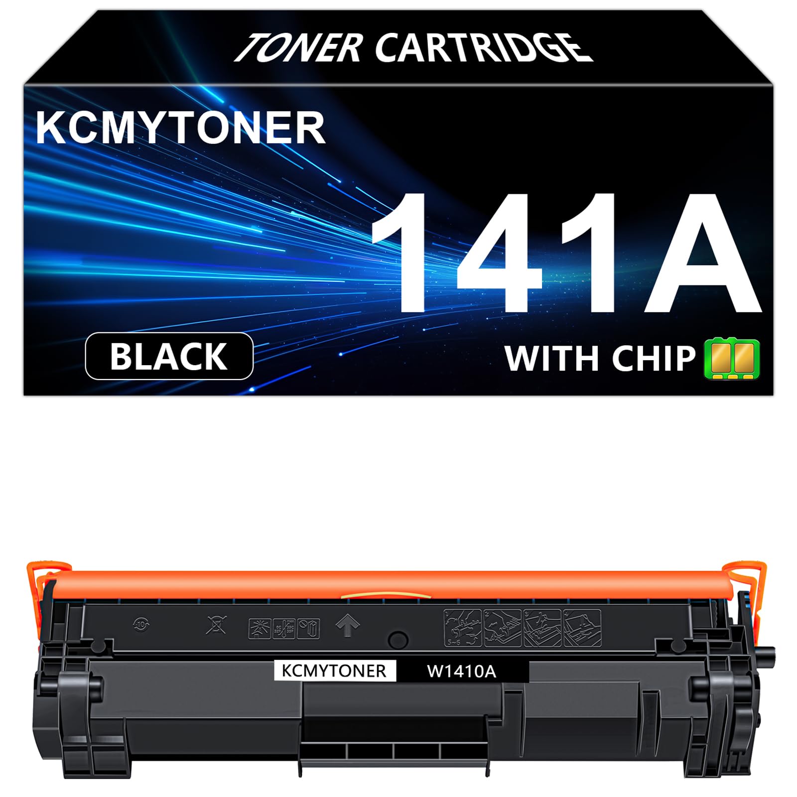 W1410A Compatible Replacement for Hp 141A Black Toner Cartridge LaserJet Pro M110w MFP M140w M139w(1Pk,with chip)