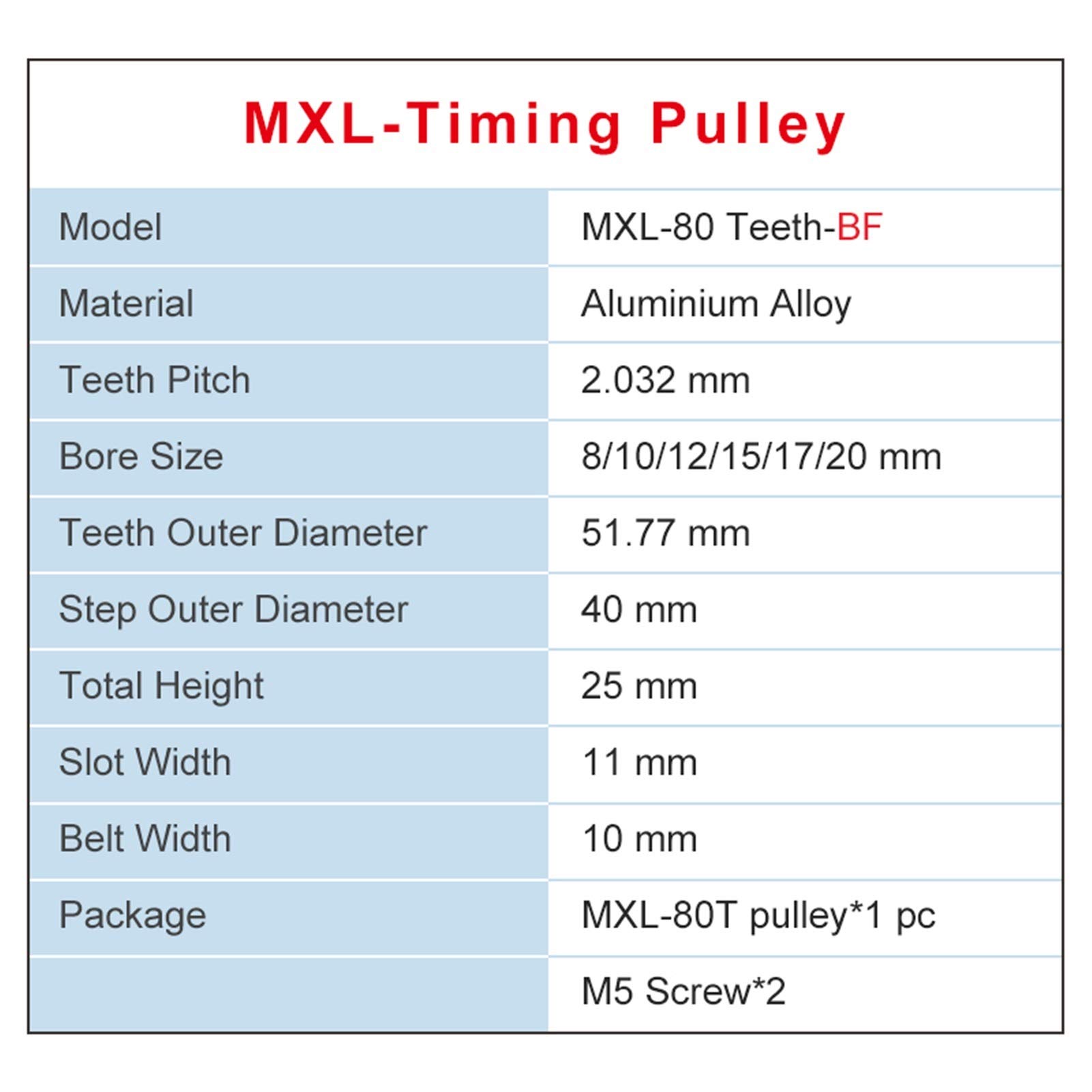 1 Stück XL Typ XL14T 11 mm, breite Aluminium-Zahnriemenscheibe, 14 Zähne, 5 mm/6 mm/6,35 mm/7 mm/10 mm/12 mm/8 mm Bohrung, for Schrittmotor(Bore 5mm