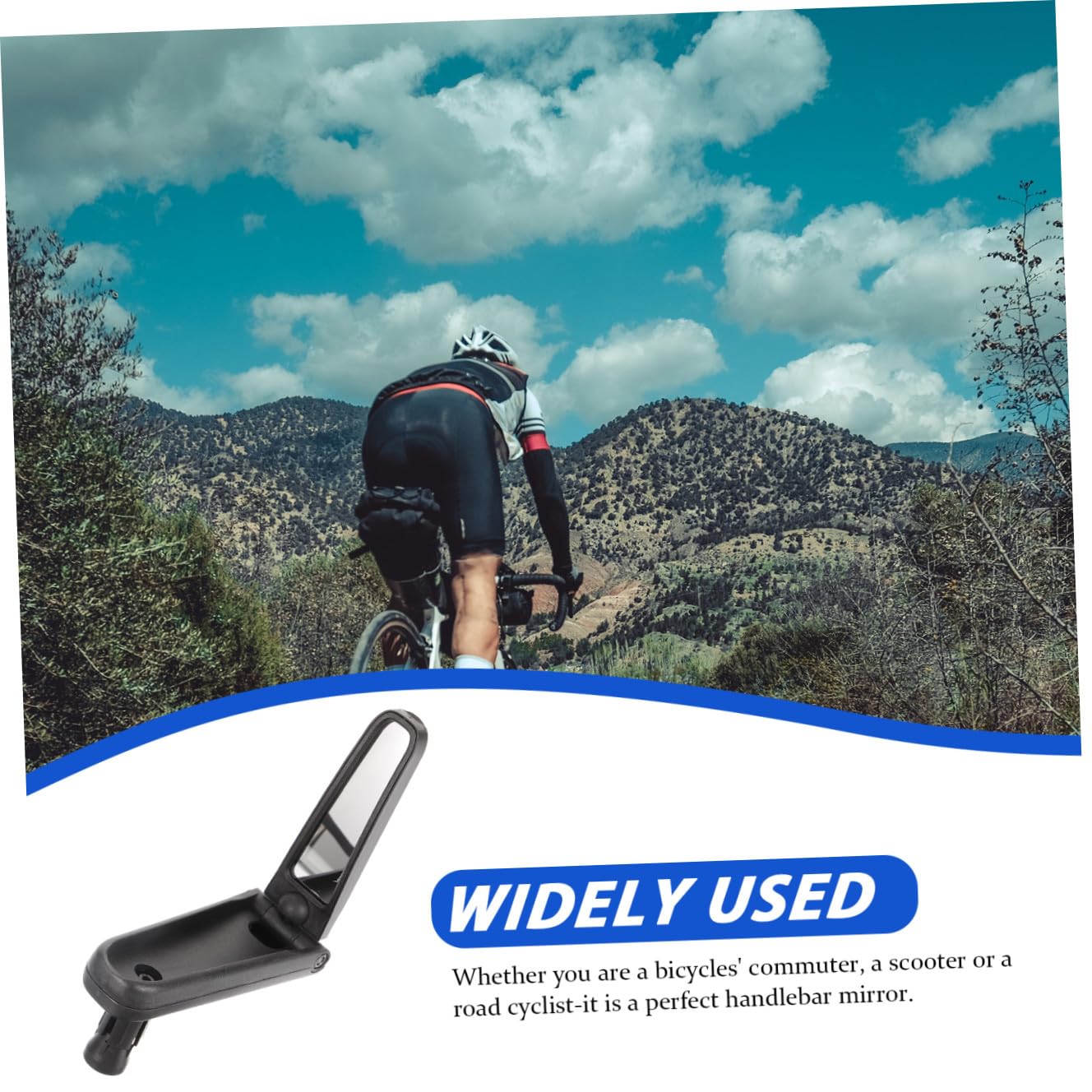 Toddmomy 3 Pezzi Specchietto Retrovisore per Bici Design Regolabile e Antiscivolo Accessorio per Mountain Bike Facile Installazione e Alta