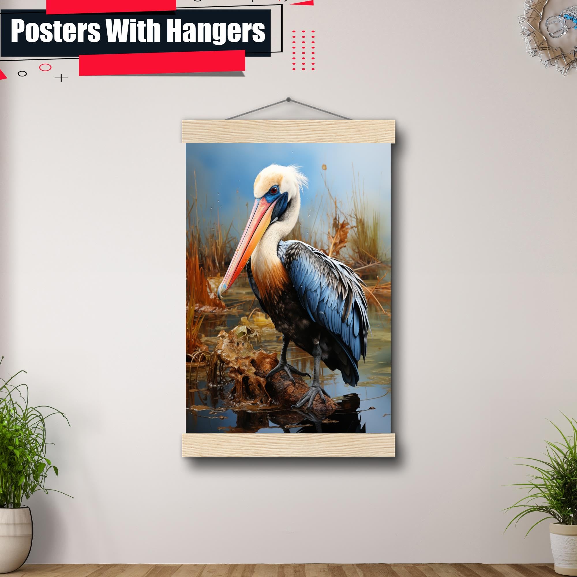 Amazon.com: Pelican Wall Art, Pelican Decor, Pelican Painting