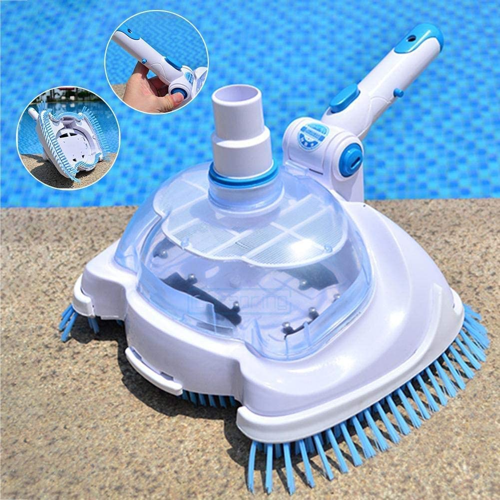 Aspirateur de Piscine Liner de Piscine, Machine d'aspiration Manuelle Transparente à tête, Outils de Nettoyage et d'entretien, pour Piscine, Spa, Piscine