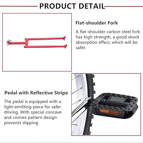 Miniatura 5 de Gdrasuya10 Monociclo de rueda de 24 pulgadas, a prueba de fugas, rueda de ciclismo de altura ajustable, monociclo moderno de acero para deportes al