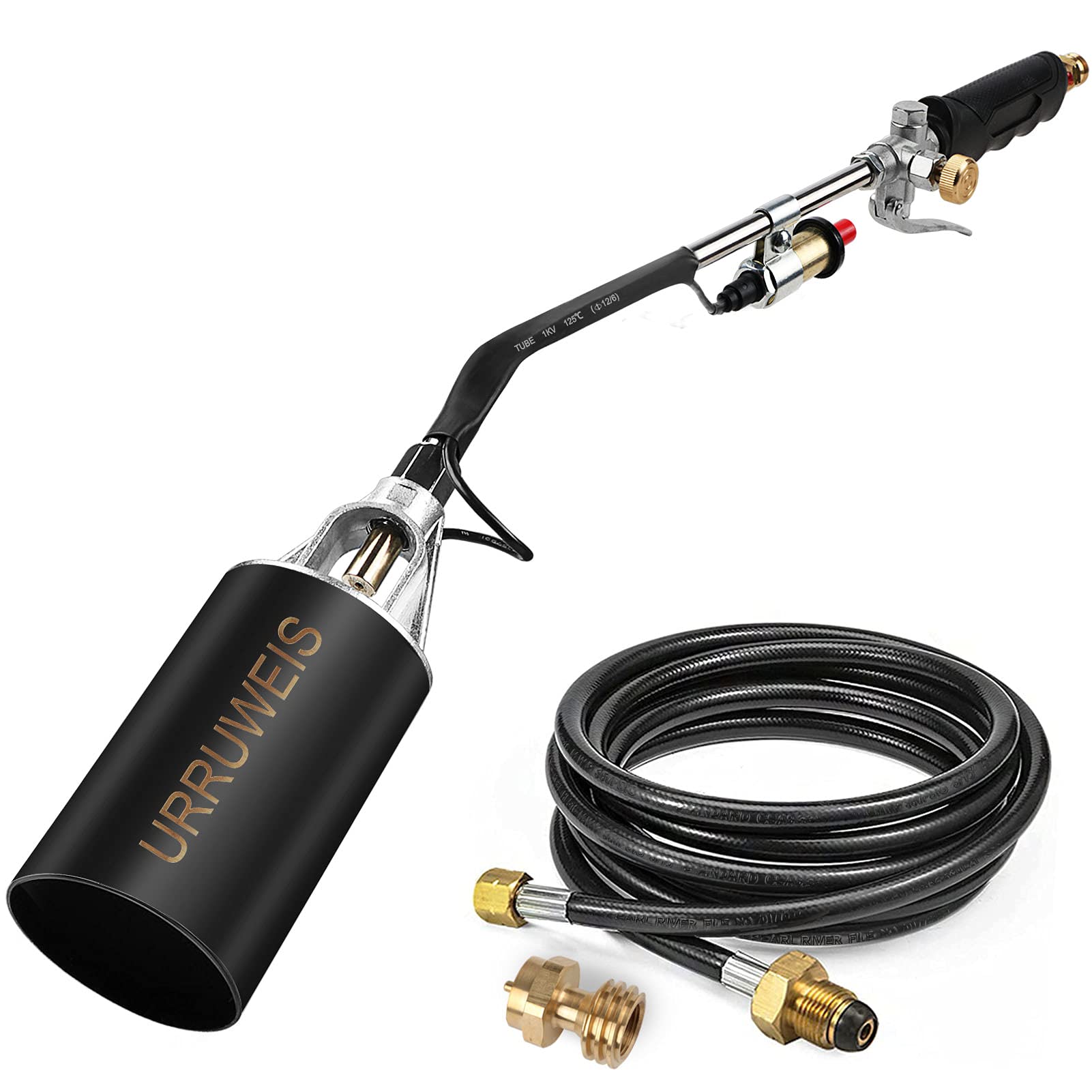 Propane Torch Weed Burner Blow Torch with Piezo Ignition High Output