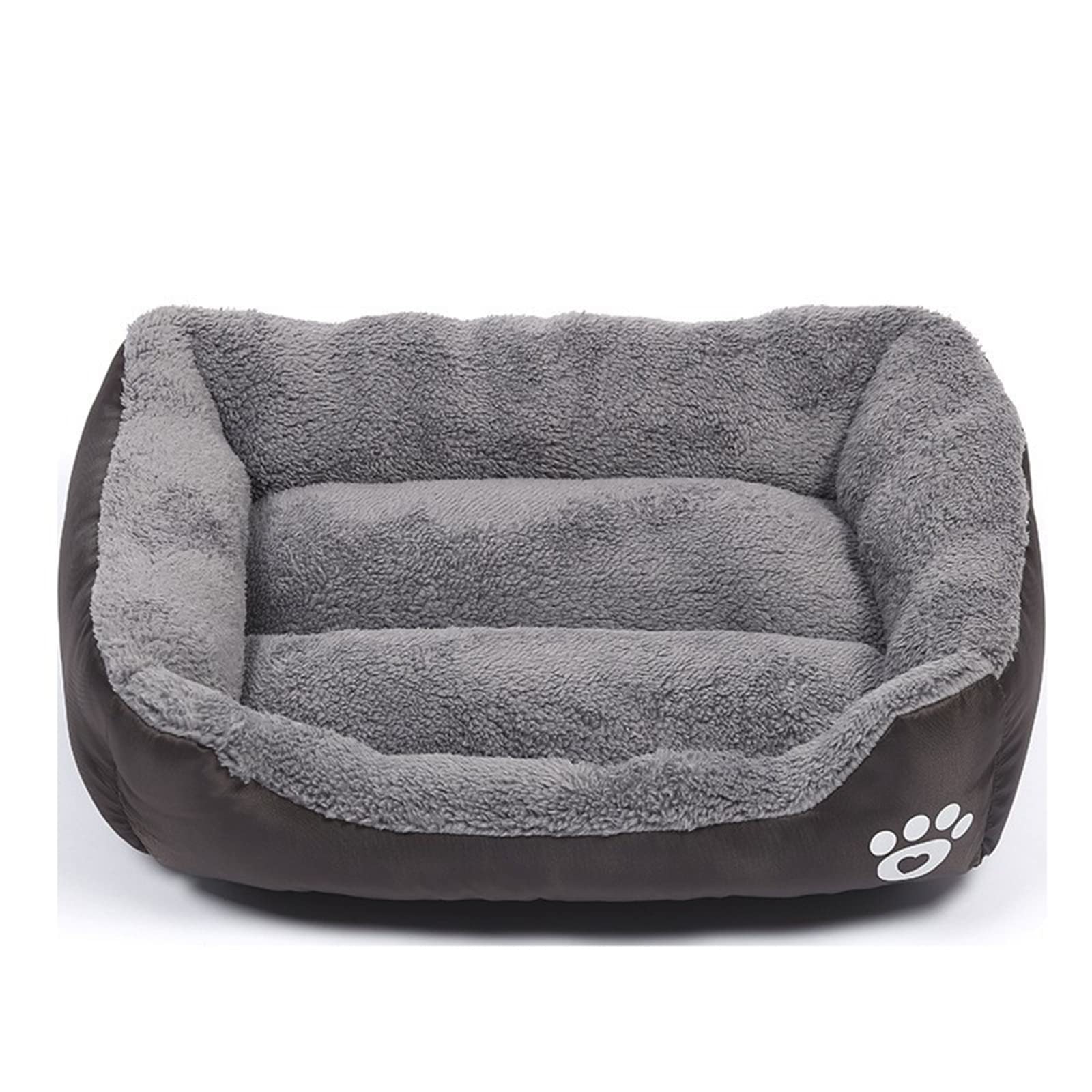 Dog Beds for Small Medium Large Dogs Rectangle Sleeping Pet Bed Washable Dog Bed Coffee Size S