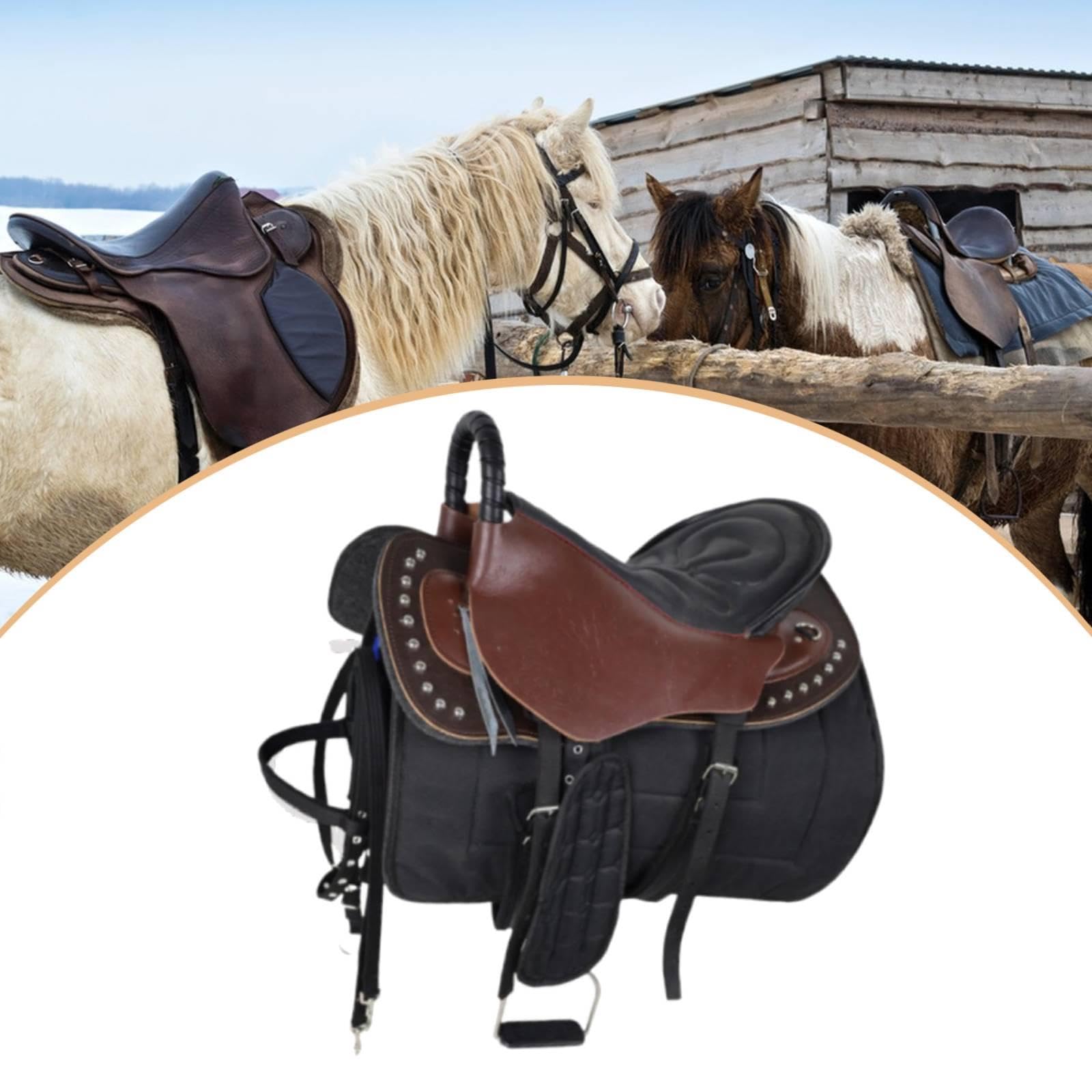 Juego de Silla de Montar para Caballo, Equipo Ecuestre, Protección, Absorción de Impactos, Cojín para Asiento de Equitación