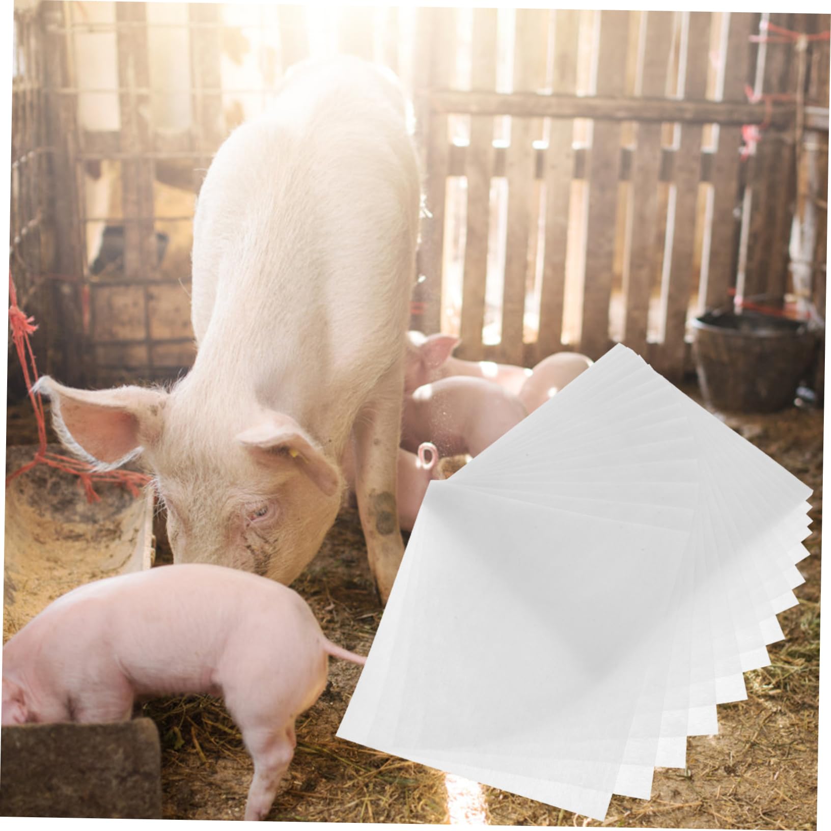 GALPADA 100pcs Non Woven Pig Filter Paper for Artificial Insemination and Livestock Supplies for Collection for Pig Farmers and Breeders