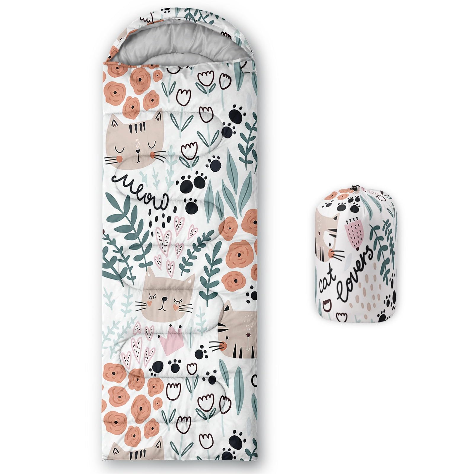HOSIMA Star Moon - Saco de dormir para clima frío, para adultos, niñas y niños, impermeable, para hombre, cálido, camping, senderismo, al aire libre, viajes, caza, saco de compresión