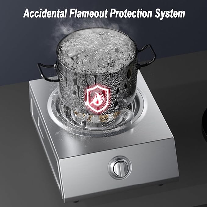 Estufa de Gas de 1 Puesto 38x30 cm con Protección de Apagado miniatura 8