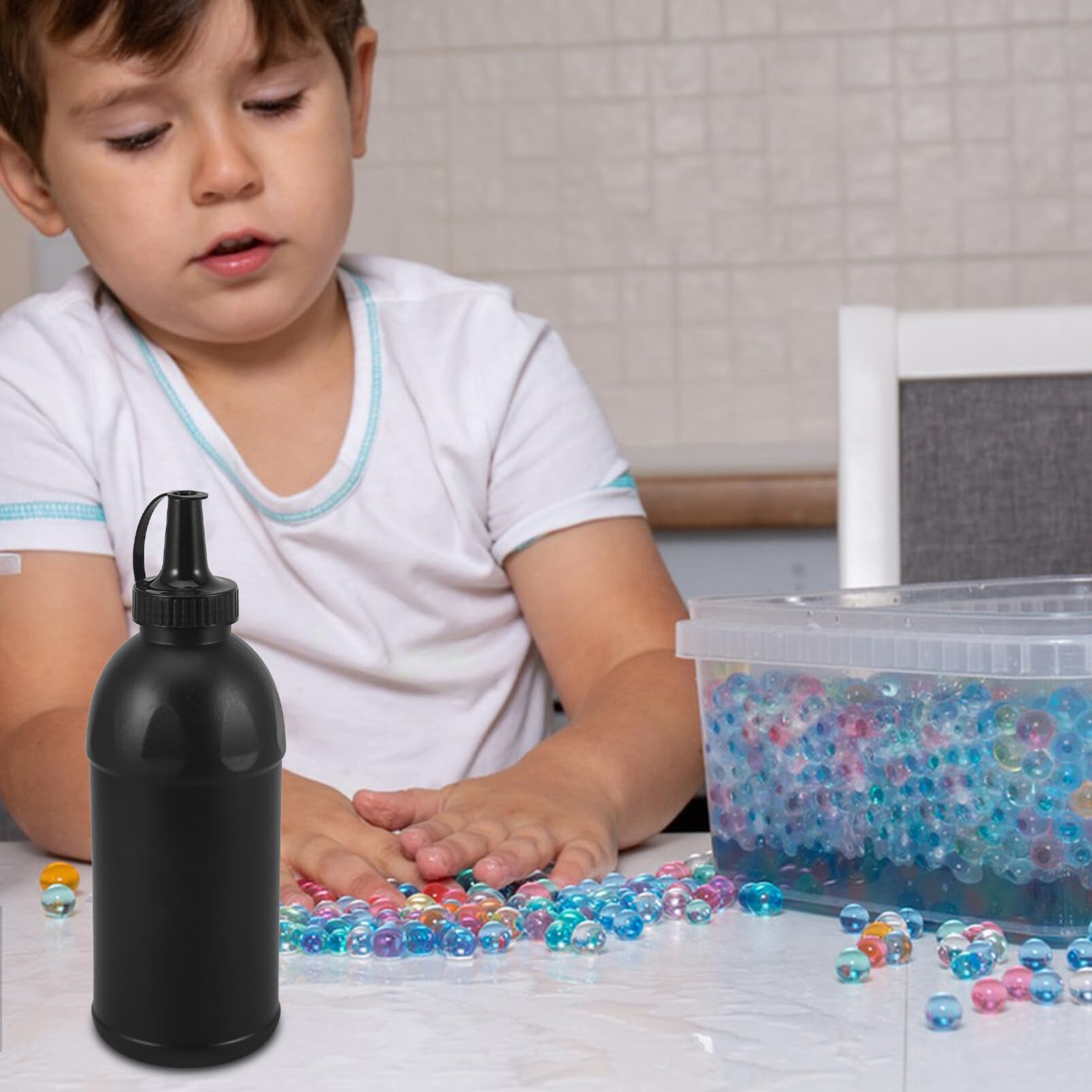 VICASKY Lot De 10 Bouteilles De Stockage Pliables Pour Perles Et Jouets - 600ml