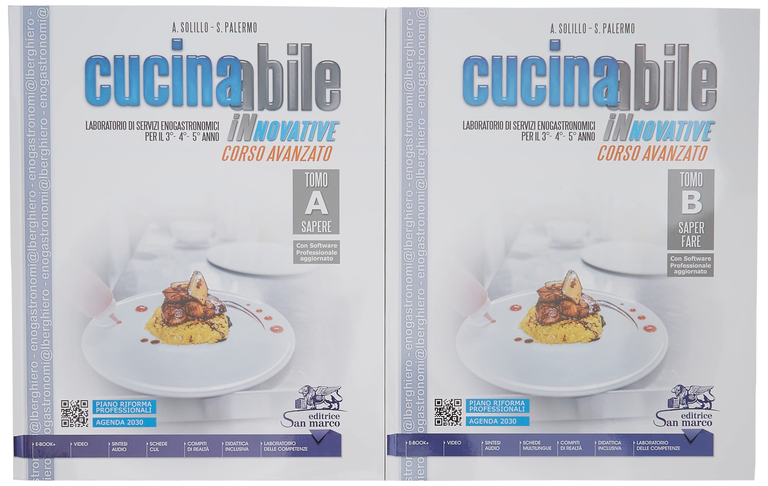 Cucinabile innovative. Corso avanzato. Laboratorio di servizi enogastronomici. Per il 3°, 4° e 5° anno degli Ist. professionali. Con e-book. Con espansione online. Sapere-Saper fare (Vol. A-B)