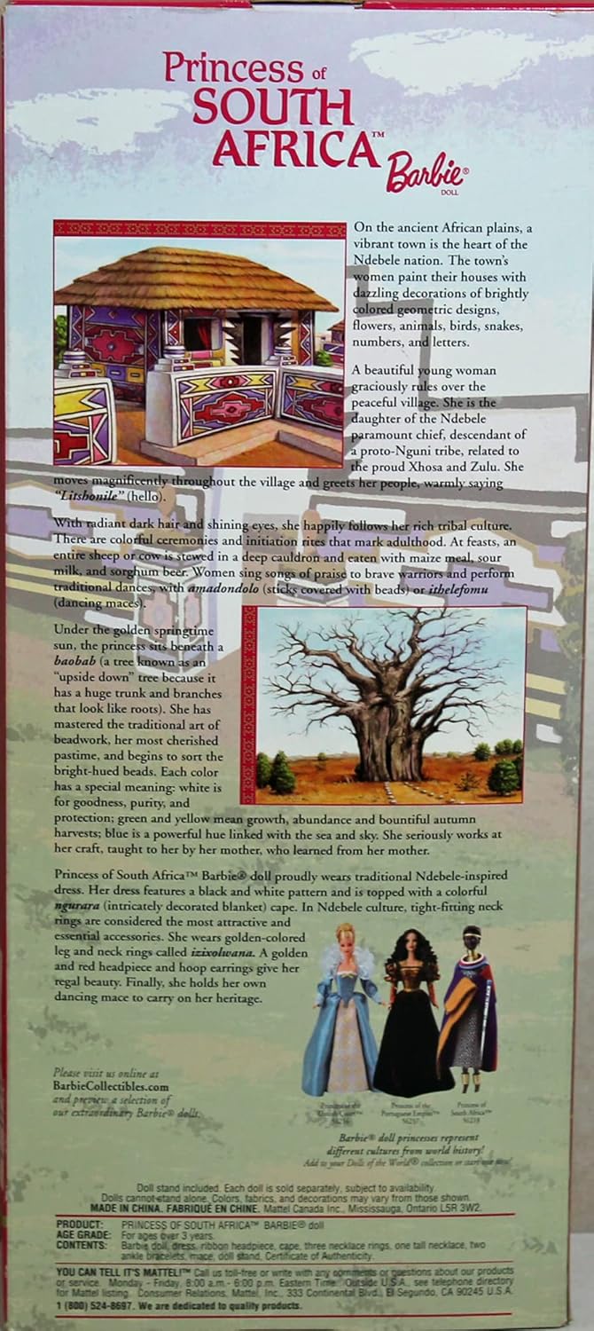 Dolls of the World: Princess of South Africa Barbie