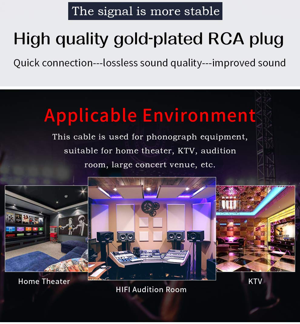 LP płyta winylowa kabel audio HiFi RCA do 5-pinowego XLR żeńskiego z przewodem uziemiającym (3,3 metra / 1 m)