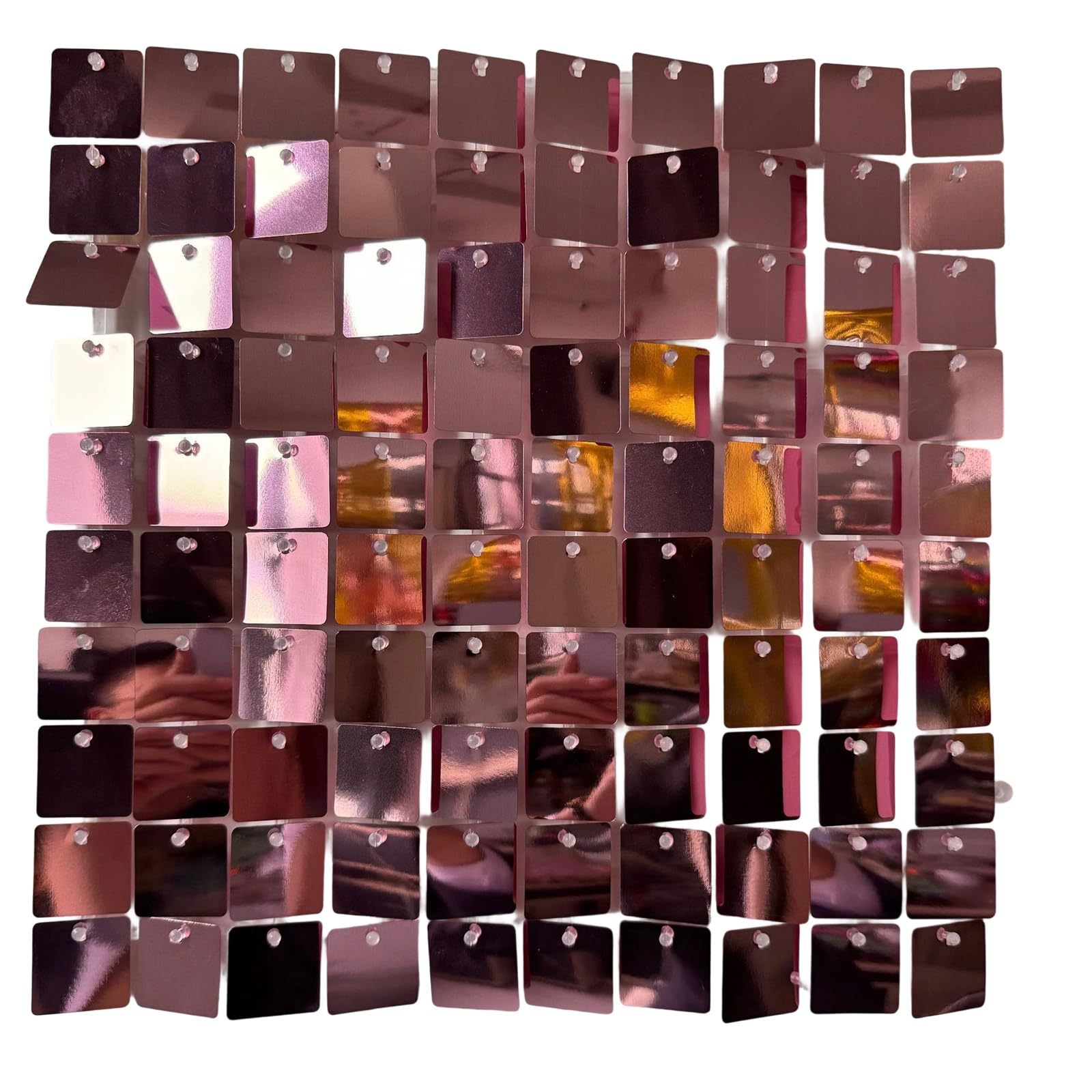 Snorvixre Dynamic Fluttering Celebration Wall Tiles 24PCS Highly Shining Reflective Panels Easy Setups Stage Background Decoration Glittering Panel