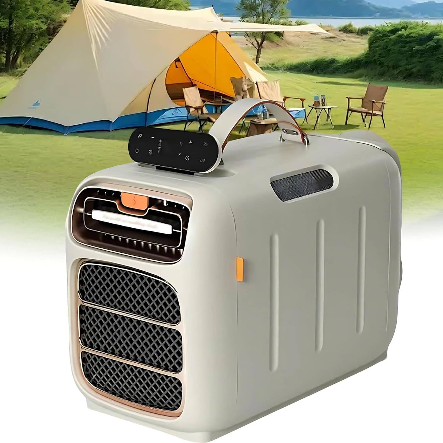 KJZQXYX Portable Air Conditioner Dehumidifier,with Heating, Fast Cooling, 3 Wind Speeds,for Camping, RVs, and Tent