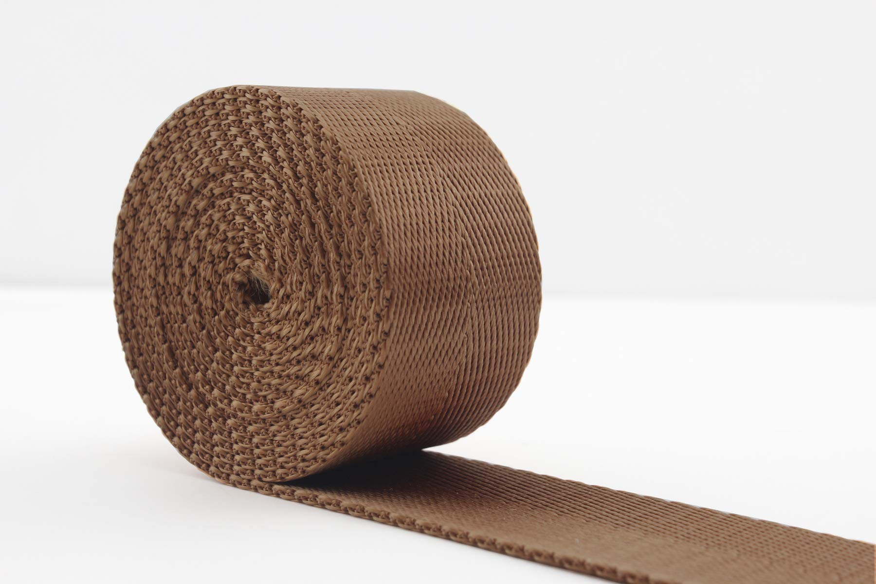 3dancraftit1 1/4 inch (32mm) heavy weight Nylon webbing Strap 5 yards Brown ZC96