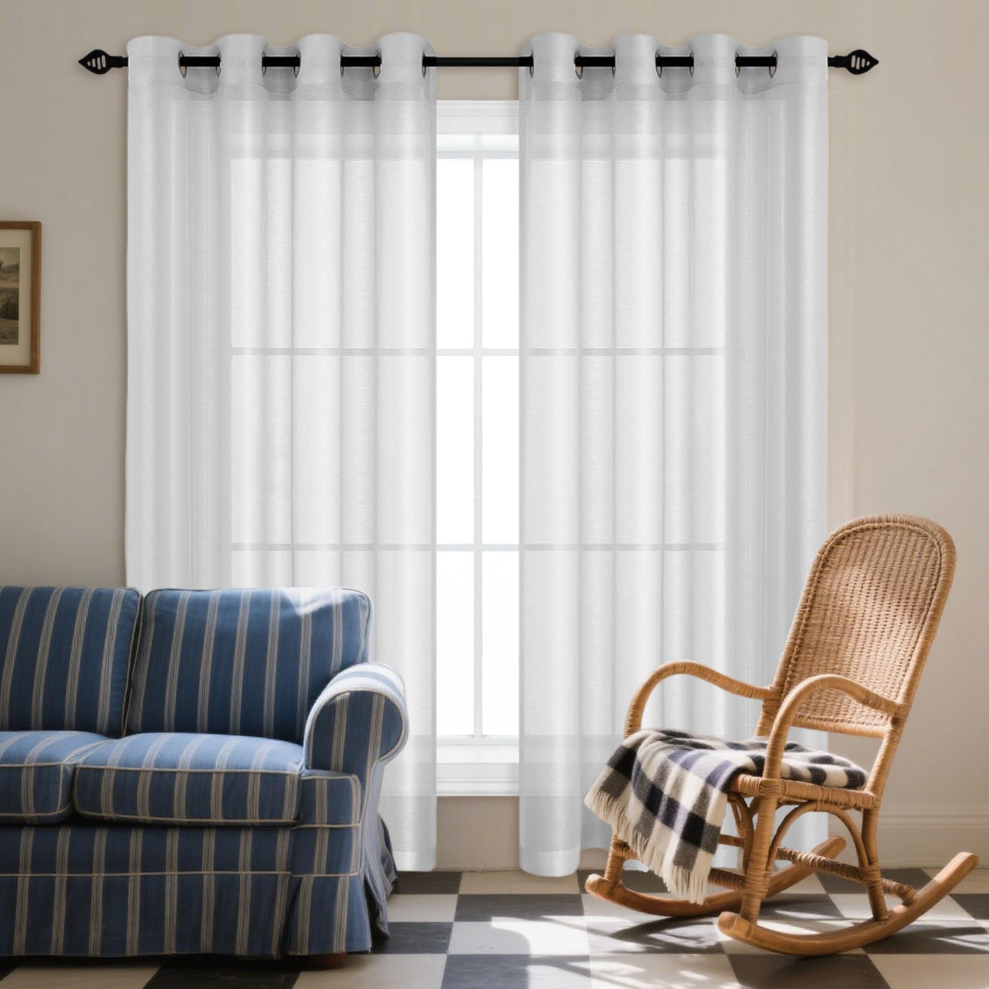 Rideau de fenêtre moderne salon et chambre gris clair 400x245
