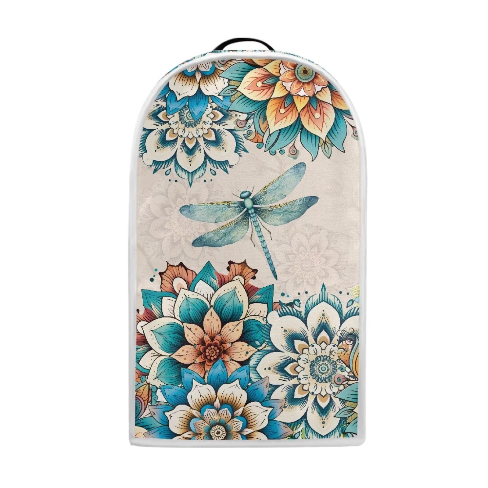 Flashideas Flower Dragonfly Blender Covers Small Appliance Covers Stand Mixer Or Coffee Maker Juice Appliance Cover Waterproof Easy Clean Foldable Dust Cover Blender Cover for Home Kitchen