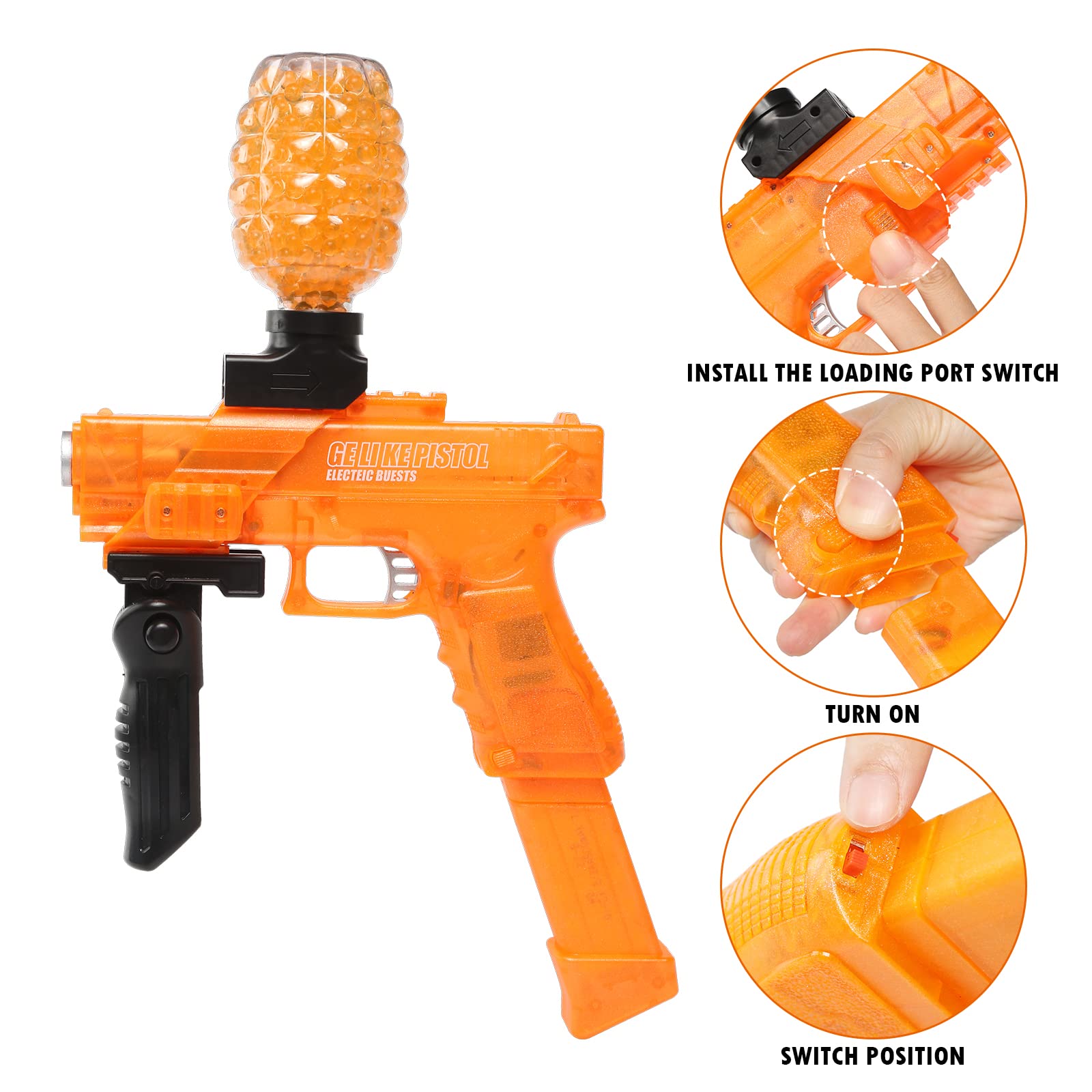 Buy Electric Gel Ball Blaster Toy Guns,Full Auto Splatter Ball Blasters