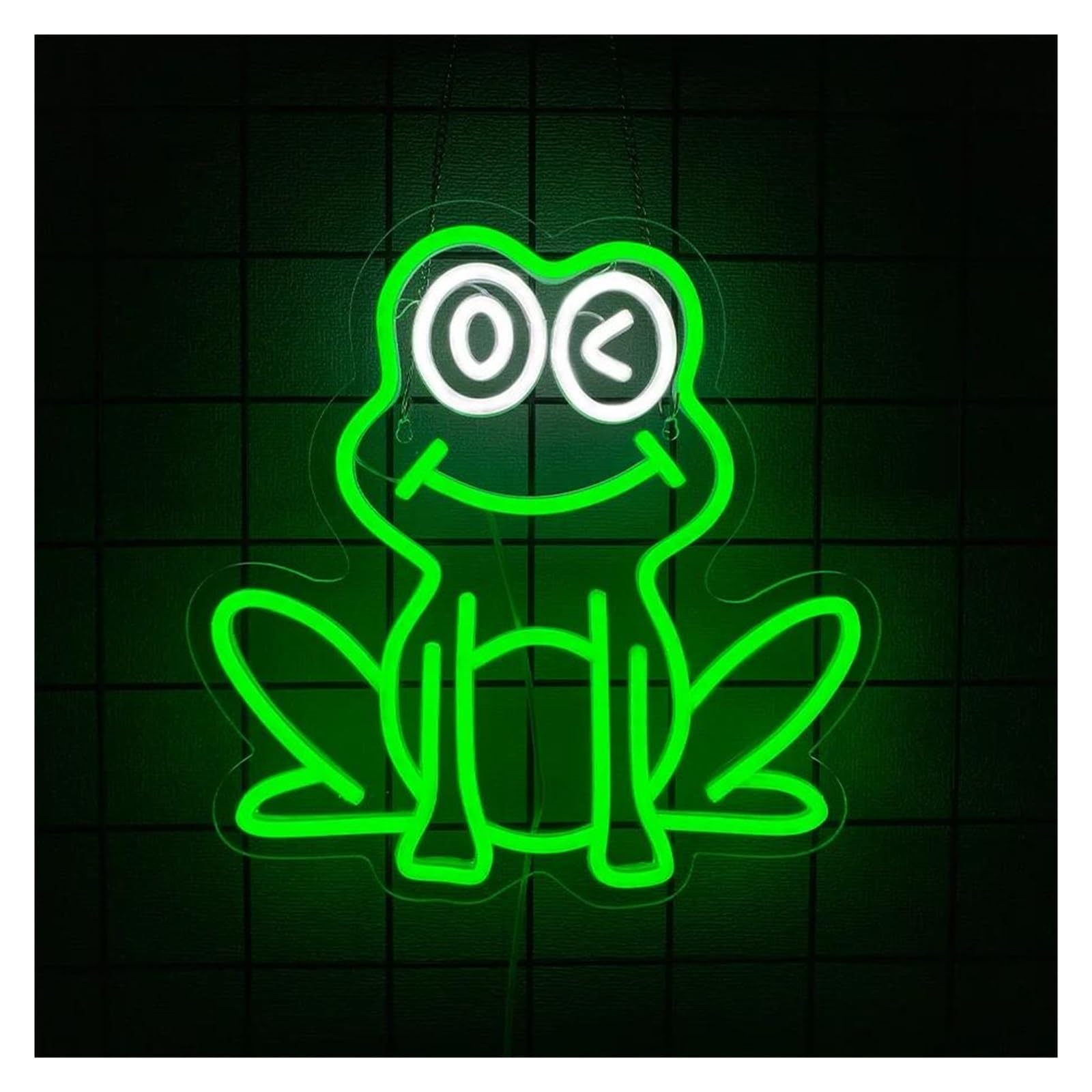 SHOUXI Sign Lamp Frog Neon Sign Wall Decor, USB Powered Lamp for Man Cave, Home, Bars, Stores, Clubs Decorative 32.5cmх32cm