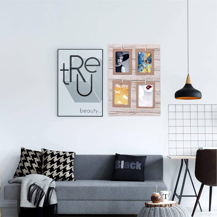 Lot De 20 Cadres En Papier à Faire Soi-même Avec Clips Et