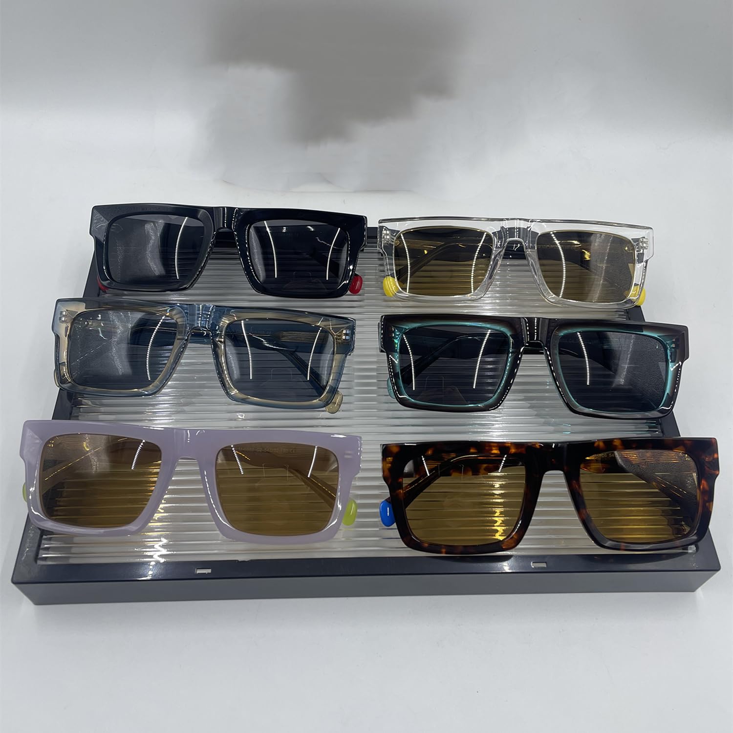 Lunettes de soleil en acétate faites à la main, verres Tac polarisés UV400