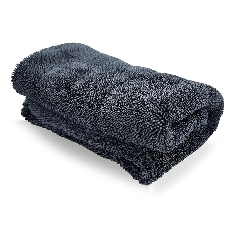 Toalha de Microfibra para Secagem e Detalhamento Automotivo 1200 GSM, Trama de Laço Torcido, 39,9 x 39,9 cm, SHMZK