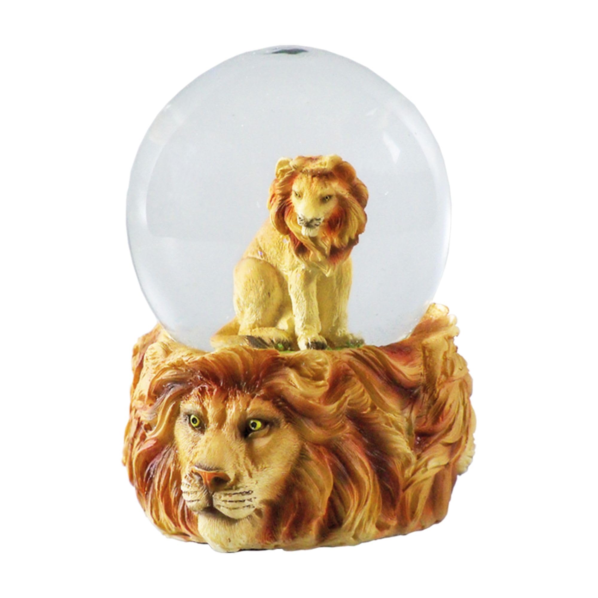 Water Globe - Lion from Deluxebase. Lion Snow Globe with Resin Figurine and Moulded Base. Great Home Decor, Ornaments and Gifts.