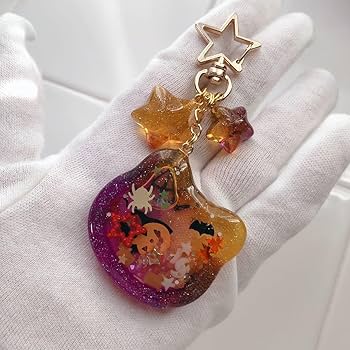 No.63 レジン ヘアゴム キーホルダー ピンバッジ 猫ねこ