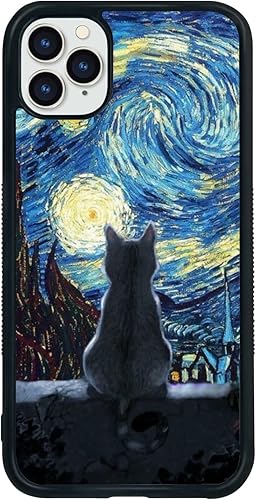 Funda negra para iPhone 11 Pro Max de 6.1 pulgadas, diseño de patrón antideslizante y absorción de golpes, marco de gel de sílice suave, funda negra