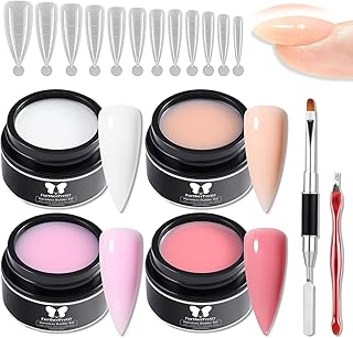 Kit de uñas de gel constructor, poligel de 4 ...