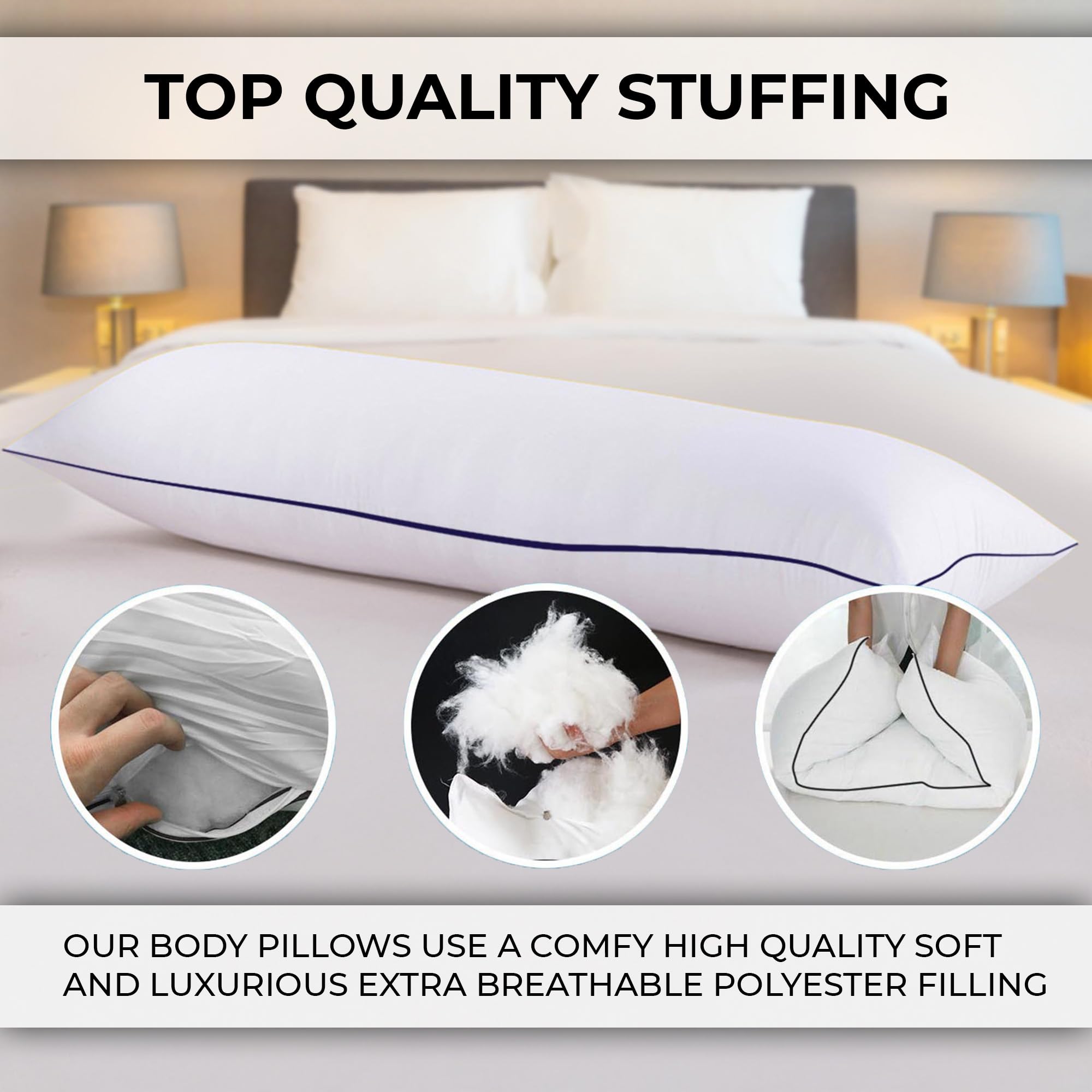 Arrowzoom Super Soft 59 X 19 Inches White Rest Desertcart INDIA