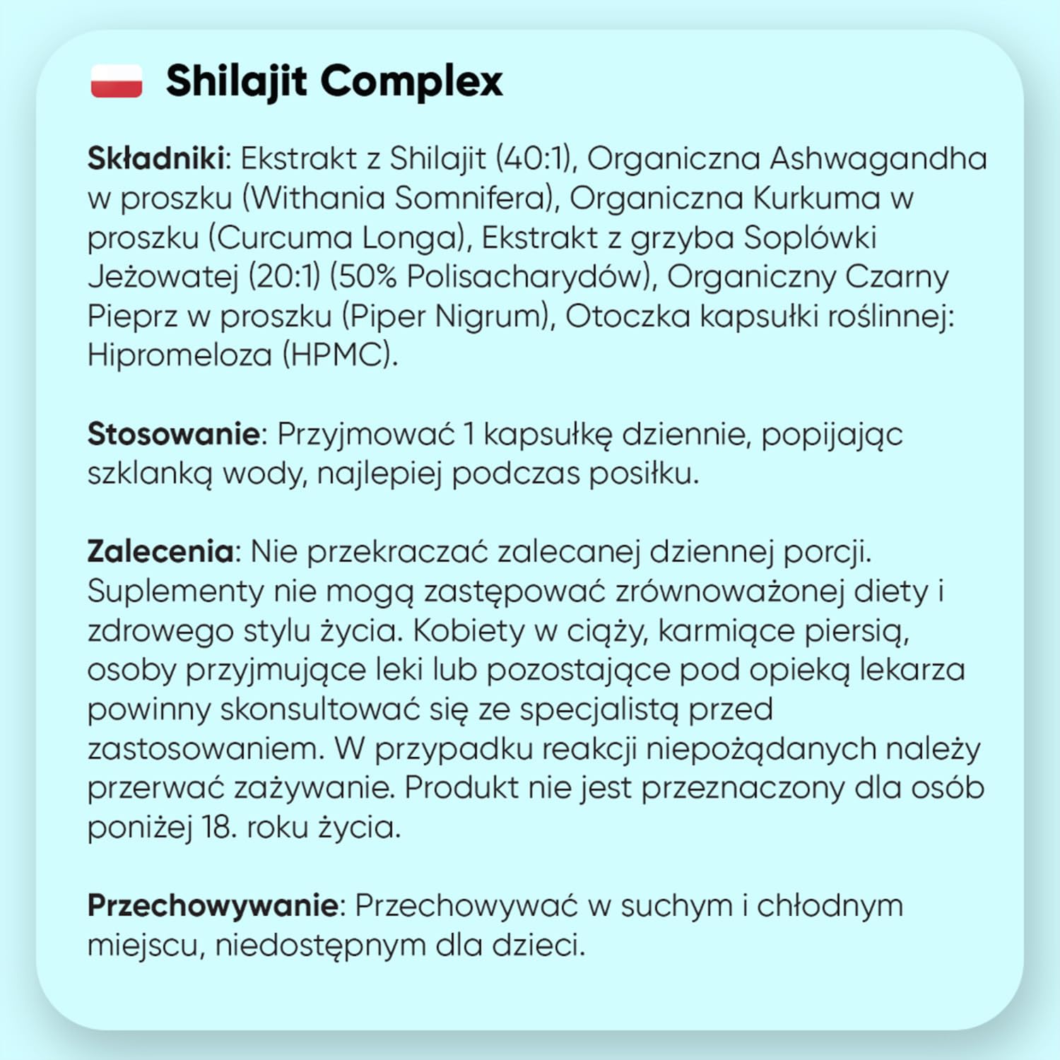 Shilajit (Mumio) Complex 18210 mg, 120 Kapsułek, z Ashwagandhą, Soplówką Jeżowatą i Kurkumą – 16000 mg Shilajit w proszku na kapsułkę – Zapas na 4 Miesiące – Odpowiedni dla Wegan, bez GMO