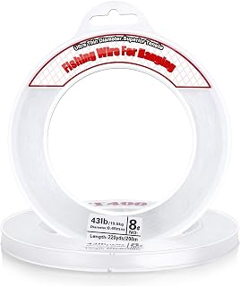 Acejoz 656FT Clear Fishing Line - Invisible 40LB Strong Nylon Wire for Balloon Garlands, Hanging Decorations & Crafts